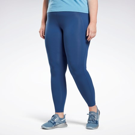 Reebok Lux Leggings (Plus Size) Blå | CJO625318