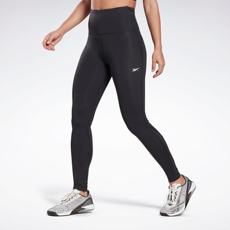 Reebok Lux Perform High-Rise Leggings Sort | LYI754021