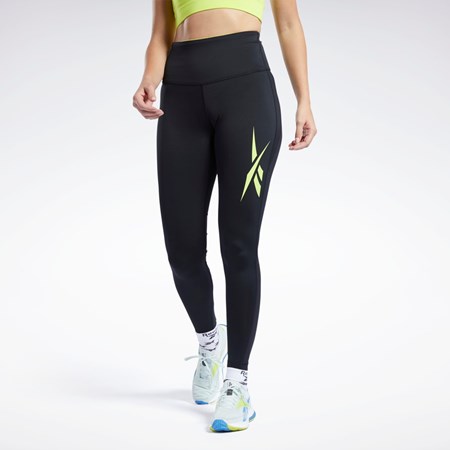 Reebok Løbe Vector Leggings Sort | HEP239710