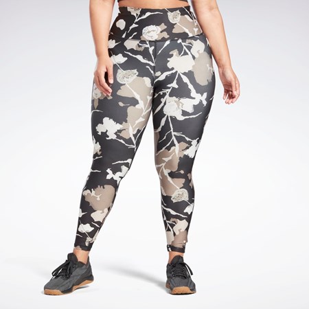 Reebok MYT Printed Leggings (Plus Size) Sort | WOJ048195