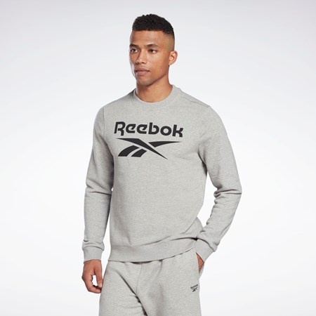 Reebok Reebok Identity Big Logo Crew Grå Sort | TDV264578