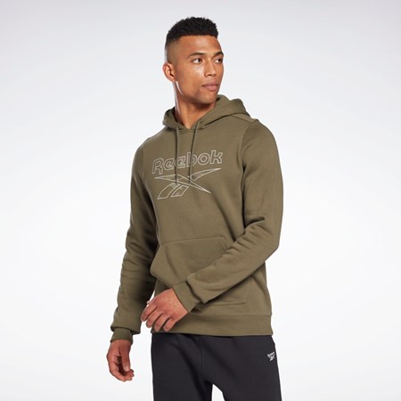 Reebok Reebok Identity Big Logo Hoodie Grøn | XWG148253