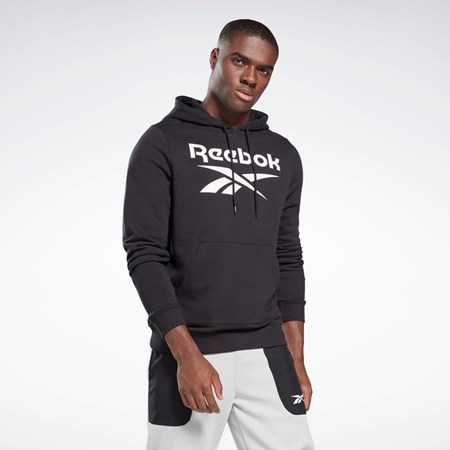 Reebok Reebok Identity Big Logo Hoodie Sort | ABH057132