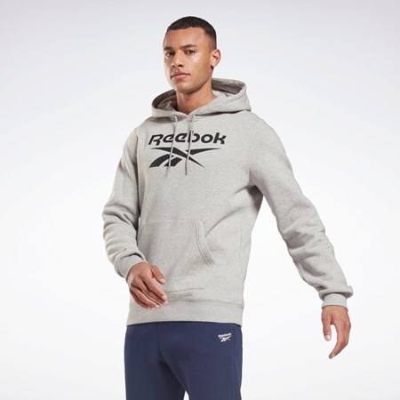 Reebok Reebok Identity Fleece Hoodie Grå Sort | JGX526130