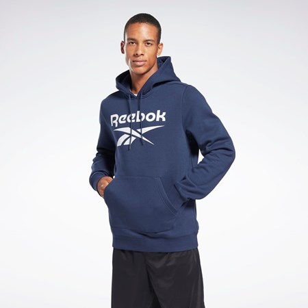 Reebok Reebok Identity Fleece Hoodie Mørkeblå | GMB651904