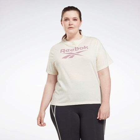 Reebok Reebok Identity T-Shirt (Plus Size) Hvide | SIZ739512