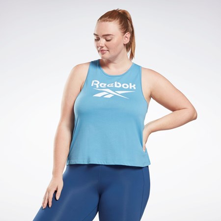 Reebok Reebok Identity Tank Top (Plus Size) Blå | UMZ564978