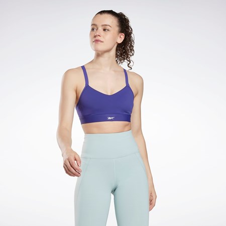 Reebok Reebok Lux Strappy Sports Bra Lilla | NXY830514