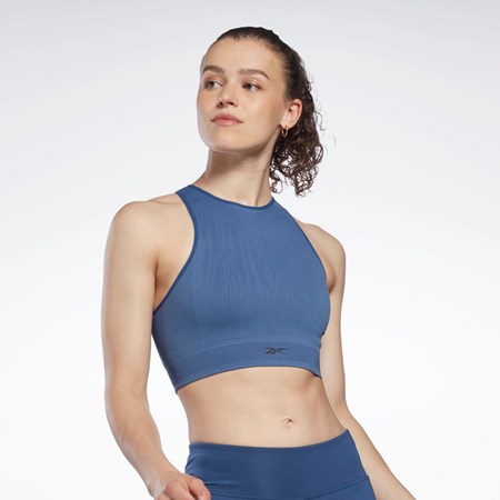 Reebok United By Fitness Myoknit Seamless Top Blå | ISY896527