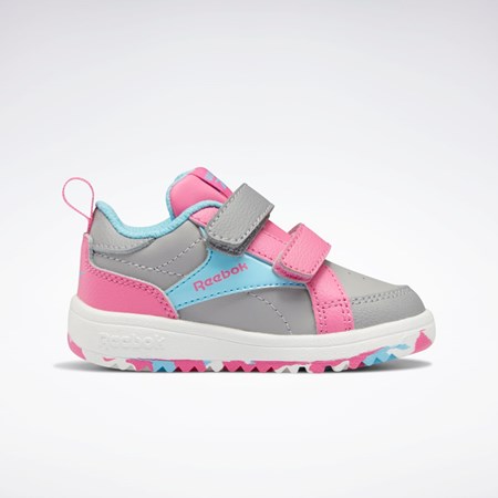 Reebok Weebok Clasp Low Shoes - Toddler Grå Blå Lyserød | RGT725164