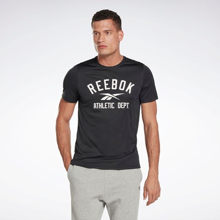 Reebok Workout Ready Grafisk T-Shirt Sort | KZJ297856