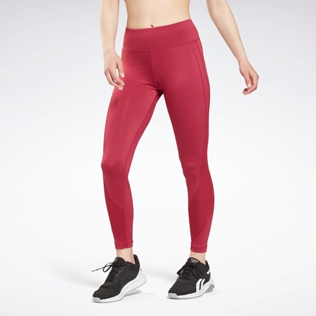 Reebok Workout Ready Mesh Leggings Punch Berry | ZLD584762