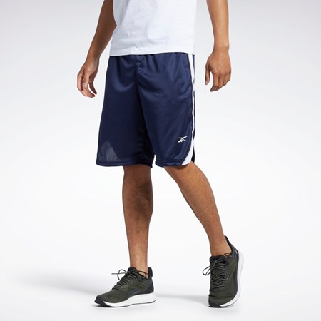 Reebok Workout Ready Mesh Shorts Mørkeblå | EJX458610