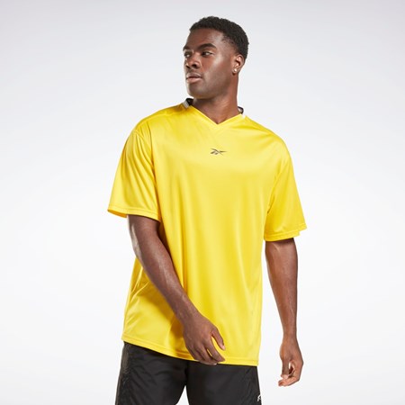 Reebok Workout Ready Mesh T-Shirt Gul | IUZ205943